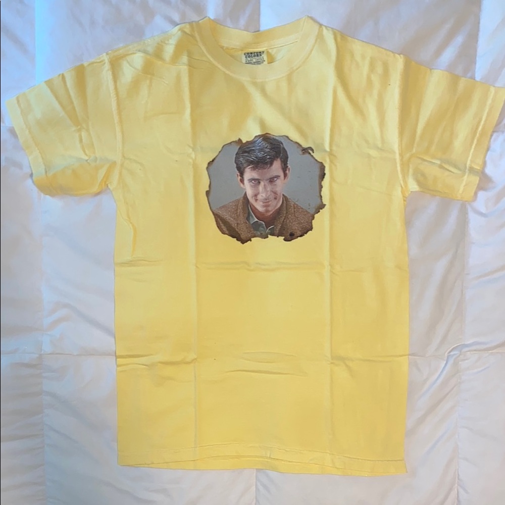 Comfort Colors Custom Colorized Norman Bates Butter Yellow Short Sleeve Tee